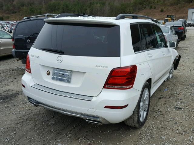 WDCGG8JBXDG143621 - 2013 MERCEDES-BENZ GLK 350 4M WHITE photo 4