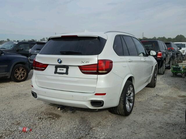 5UXKR6C55G0J79766 - 2016 BMW X5 XDRIVE5 WHITE photo 4