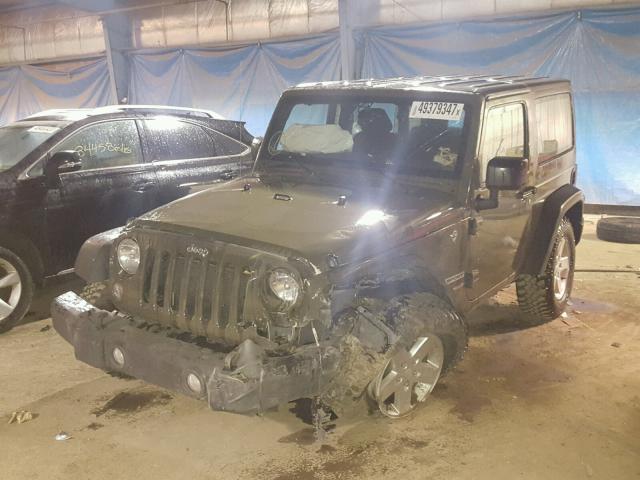 1C4AJWAGXGL125077 - 2016 JEEP WRANGLER S GREEN photo 2