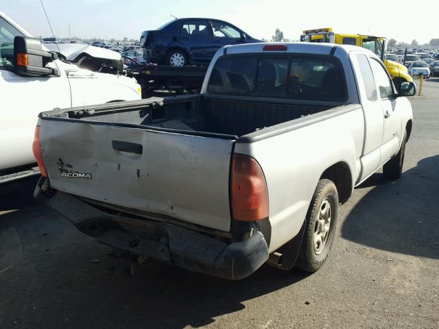 5TFTX4CN7BX003253 - 2011 TOYOTA TACOMA ACC SILVER photo 4