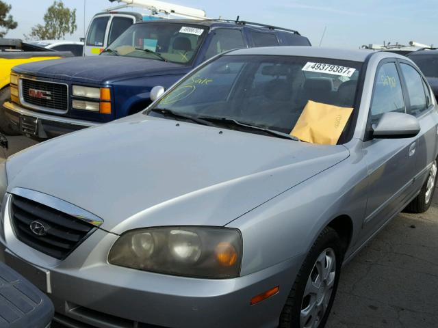 KMHDN46D44U831919 - 2004 HYUNDAI ELANTRA GL SILVER photo 2