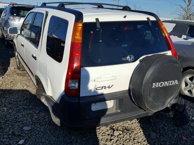 JHLRD78853C046153 - 2003 HONDA CR-V EX WHITE photo 3