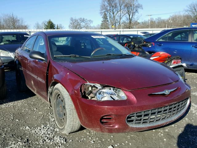 1C3EL46X82N116243 - 2002 CHRYSLER SEBRING LX RED photo 1