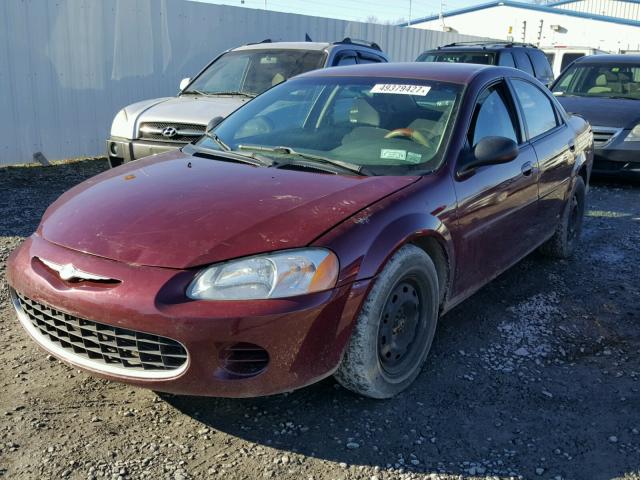 1C3EL46X82N116243 - 2002 CHRYSLER SEBRING LX RED photo 2