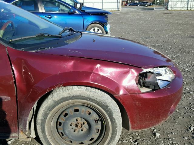 1C3EL46X82N116243 - 2002 CHRYSLER SEBRING LX RED photo 9