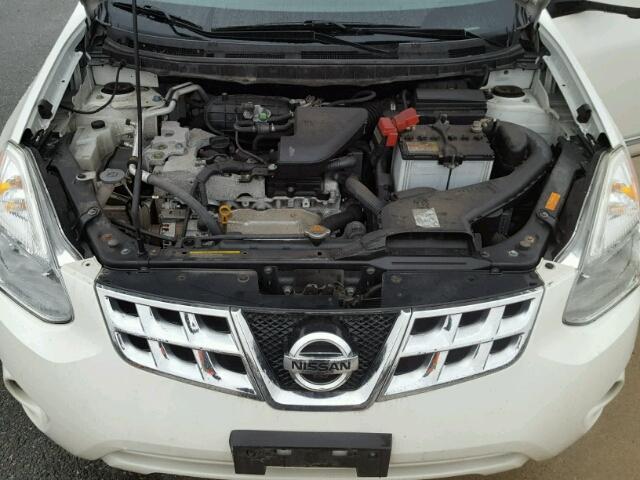 JN8AS5MV1CW386614 - 2012 NISSAN ROGUE S WHITE photo 7