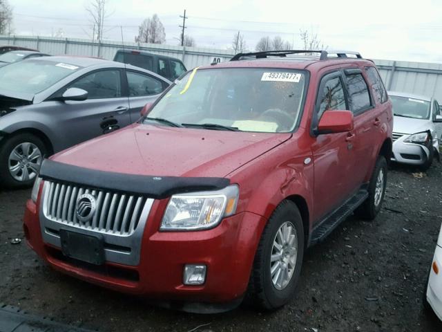 4M2CU87739KJ24309 - 2009 MERCURY MARINER PR RED photo 2