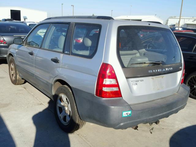 JF1SG63603H760688 - 2003 SUBARU FORESTER 2 SILVER photo 3