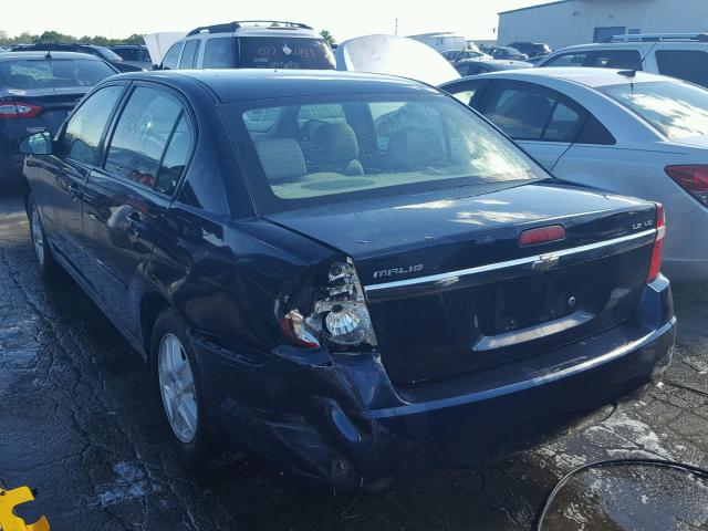 1G1ZT52895F331980 - 2005 CHEVROLET MALIBU LS ლურჯი ფოტო 3