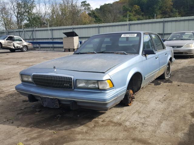 3G4AG55N0PS632500 - 1993 BUICK CENTURY SP BLUE photo 2