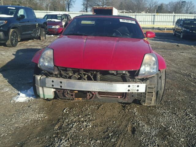 JN1AZ36A64T000409 - 2004 NISSAN 350Z ROADS RED photo 9