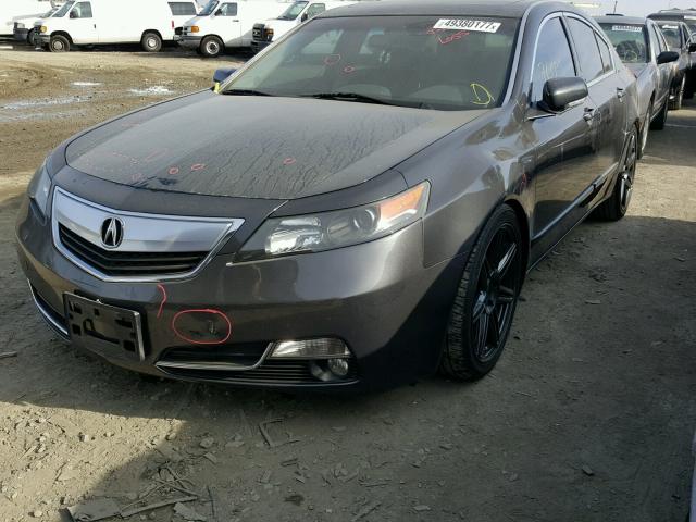 19UUA8F51CA007636 - 2012 ACURA TL SILVER photo 2