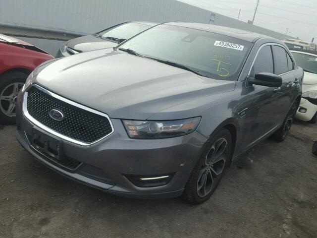 1FAHP2KT8DG177142 - 2013 FORD TAURUS SHO GRAY photo 2