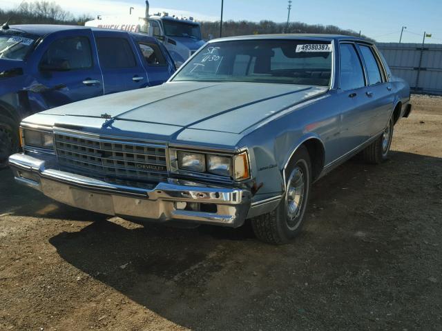 1G1BN69H9FY108187 - 1985 CHEVROLET CAPRICE CL BLUE photo 2