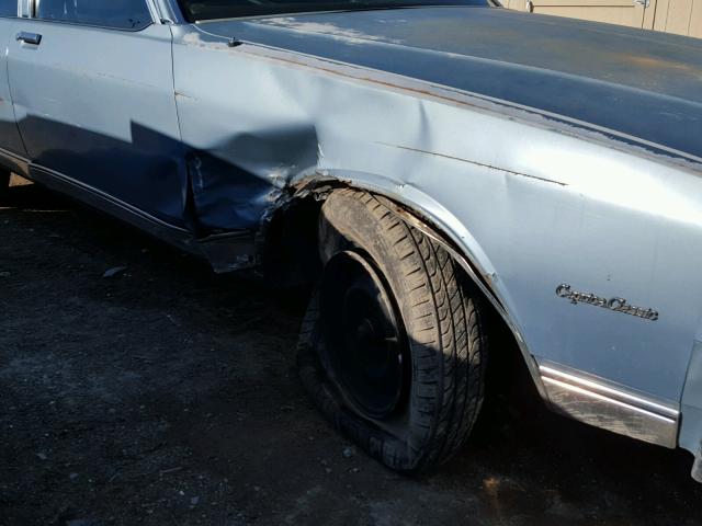 1G1BN69H9FY108187 - 1985 CHEVROLET CAPRICE CL BLUE photo 9