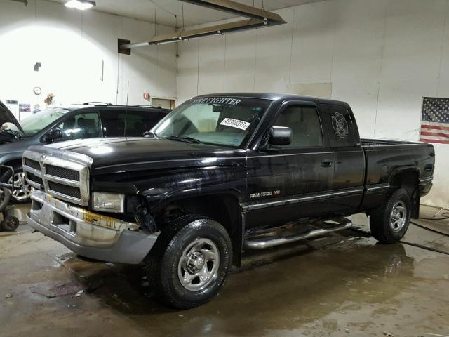 3B7HF13Y1TG130023 - 1996 DODGE RAM 1500 BLACK photo 2