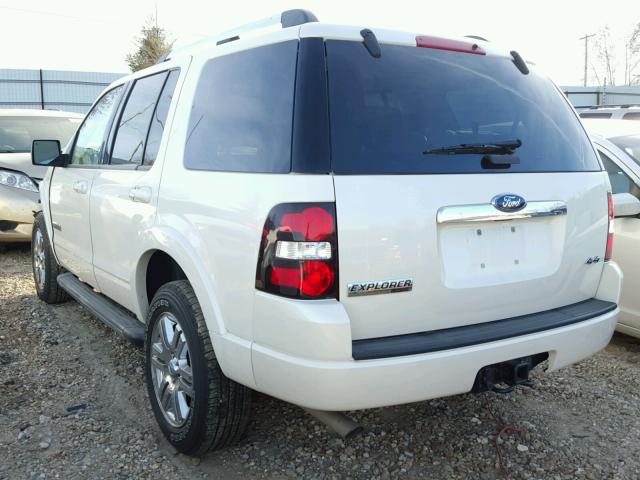 1FMEU75EX8UA65851 - 2008 FORD EXPLORER L WHITE photo 3