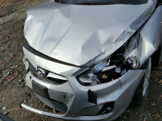 KMHCU4AE5CU135826 - 2012 HYUNDAI ACCENT GLS SILVER photo 9