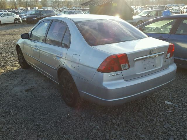 2HGES26793H611274 - 2003 HONDA CIVIC EX SILVER photo 3