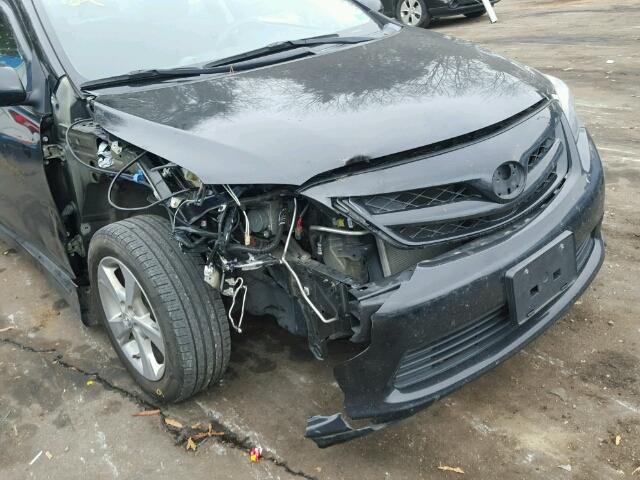 2T1BU4EE2BC557185 - 2011 TOYOTA COROLLA BA BLACK photo 9