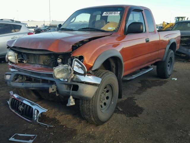 5TEWN72N42Z008778 - 2002 TOYOTA TACOMA XTR ORANGE photo 2