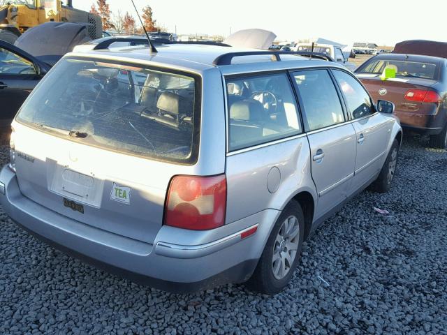 WVWVD63B33E172587 - 2003 VOLKSWAGEN PASSAT GLS SILVER photo 4