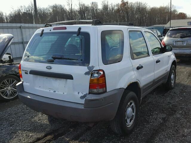 1FMYU02121KA15775 - 2001 FORD ESCAPE XLS WHITE photo 4