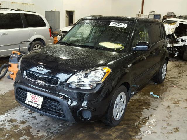 KNDJT2A52C7748410 - 2012 KIA SOUL BLACK photo 2