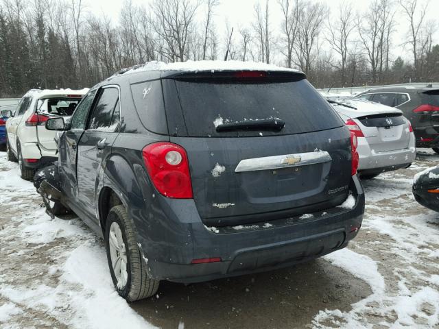 2CNALDEW7A6301255 - 2010 CHEVROLET EQUINOX LT BLACK photo 3