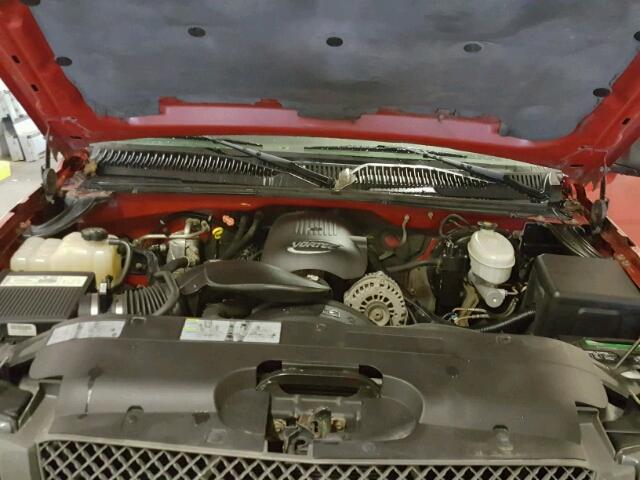 1GCEK19V83E170764 - 2003 CHEVROLET SILVERADO RED photo 7