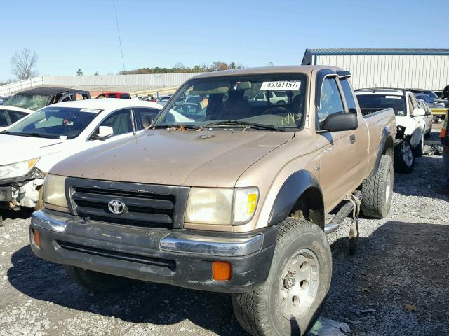 4TAWM72N9XZ442924 - 1999 TOYOTA TACOMA XTR GOLD photo 2