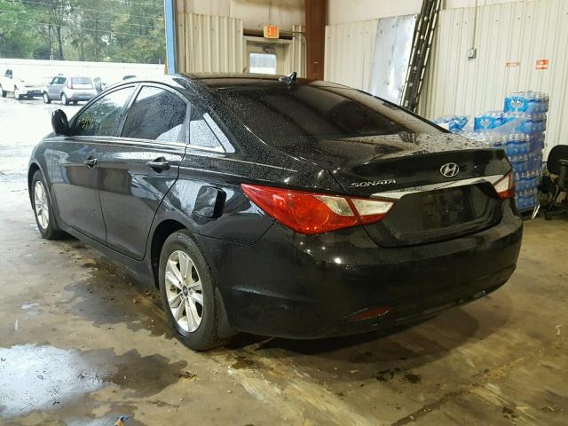 5NPEB4ACXBH148291 - 2011 HYUNDAI SONATA GLS BLACK photo 3