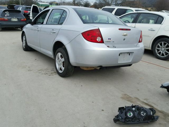 1G1AK55F977243549 - 2007 CHEVROLET COBALT LS SILVER photo 3