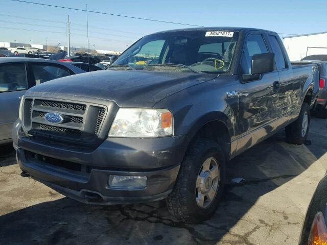 1FTRX14W15NA12191 - 2005 FORD F150 CHARCOAL photo 2