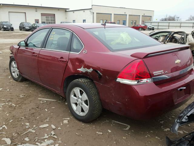 2G1WT58N089176667 - 2008 CHEVROLET IMPALA LT MAROON photo 3