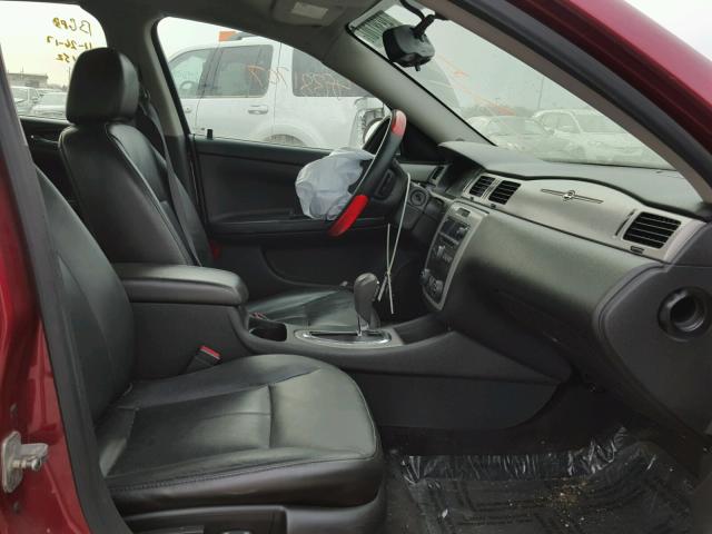 2G1WT58N089176667 - 2008 CHEVROLET IMPALA LT MAROON photo 5