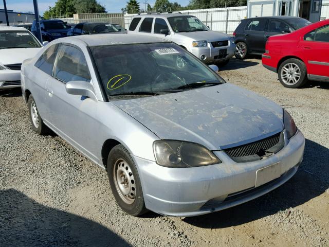 1HGEM22521L015888 - 2001 HONDA CIVIC LX SILVER photo 1