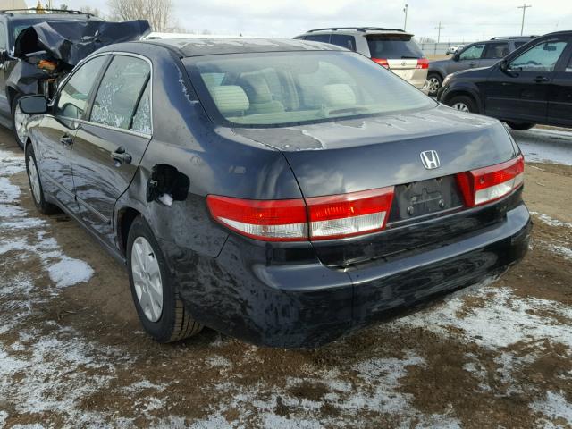 1HGCM56363A064060 - 2003 HONDA ACCORD LX BLACK photo 3