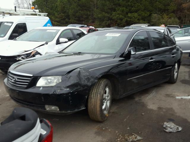 KMHFC46DX7A241065 - 2007 HYUNDAI AZERA GLS BLACK photo 2