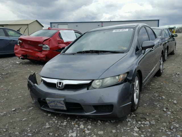 19XFA1F68BE010021 - 2011 HONDA CIVIC LX-S GRAY photo 2