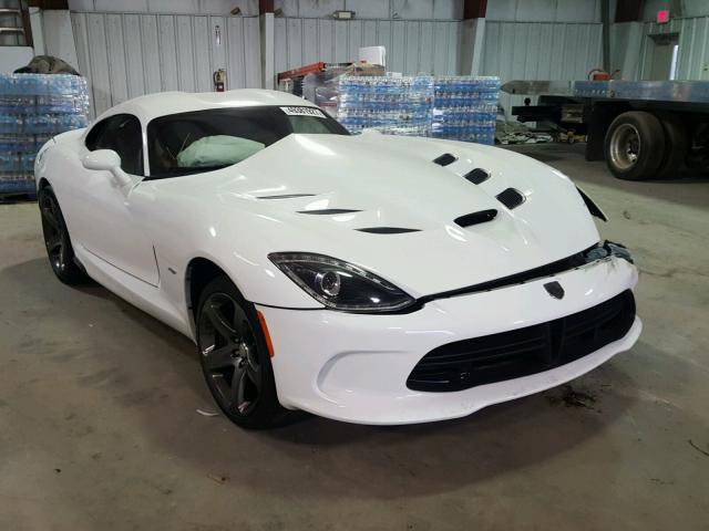 1C3ADEAZ9EV100406 - 2014 DODGE VIPER SRT WHITE photo 1