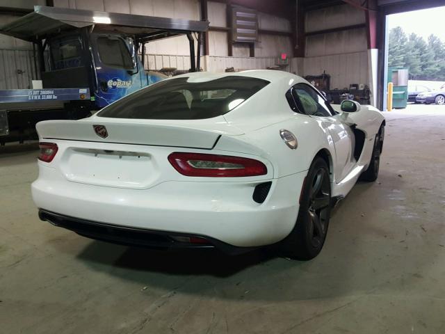 1C3ADEAZ9EV100406 - 2014 DODGE VIPER SRT WHITE photo 4