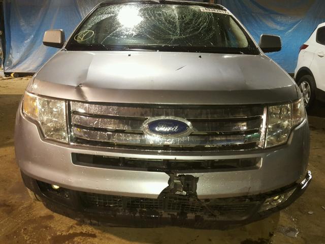 2FMDK39C77BB45180 - 2007 FORD EDGE SEL P SILVER photo 9