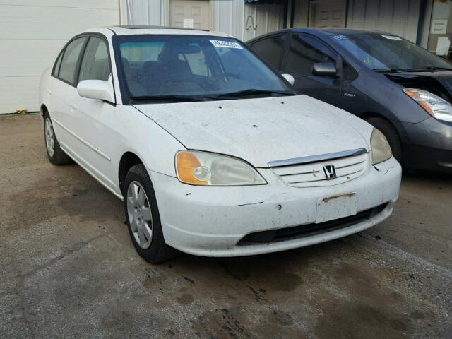 1HGES26742L007696 - 2002 HONDA CIVIC EX WHITE photo 1