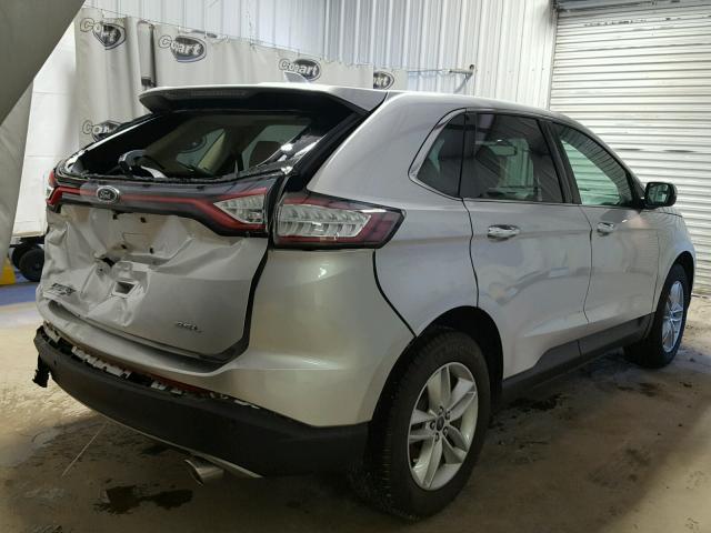 2FMTK3J83FBB11285 - 2015 FORD EDGE SEL SILVER photo 4