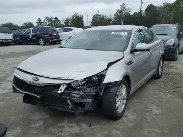 KNAGM4A73C5276540 - 2012 KIA OPTIMA LX SILVER photo 2