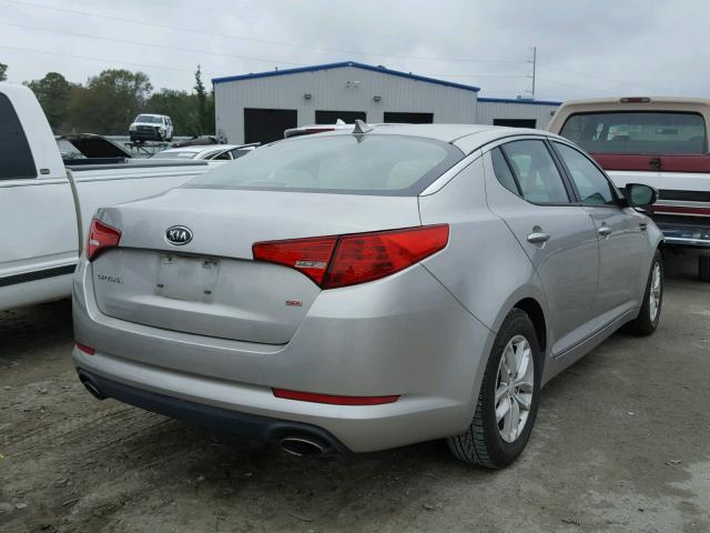 KNAGM4A73C5276540 - 2012 KIA OPTIMA LX SILVER photo 4