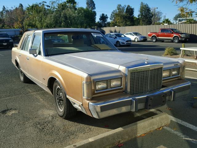 1LNBP96FXGY728677 - 1986 LINCOLN TOWN CAR BEIGE photo 1