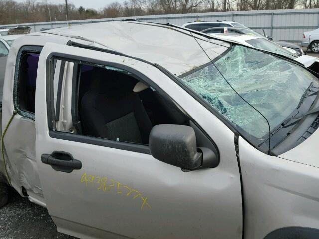 1GCDT19E478160665 - 2007 CHEVROLET COLORADO SILVER photo 9