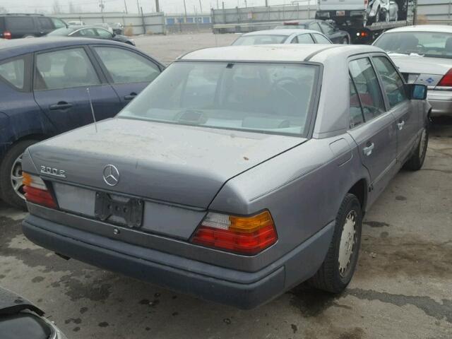 WDBEA30DXHA394277 - 1987 MERCEDES-BENZ 300 E GRAY photo 4